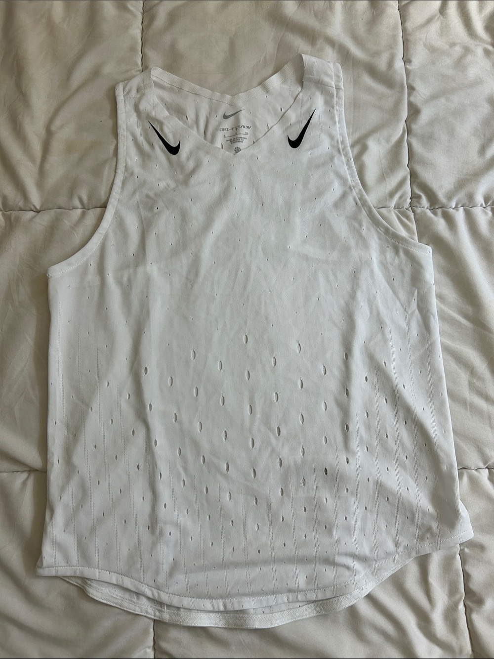 Nike White Women’s Dri-Fit ADV Running Tank